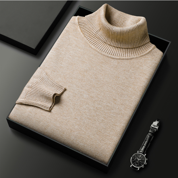 Renan | Jersey casual de cuello alto para hombre primavera