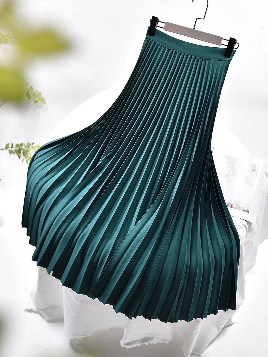 Aurem | Falda maxi plisada y elegante de primavera