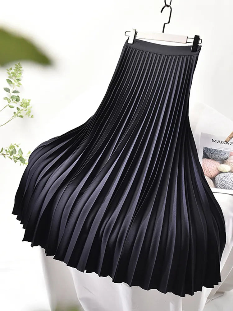 Aurem | Falda maxi plisada y elegante de primavera