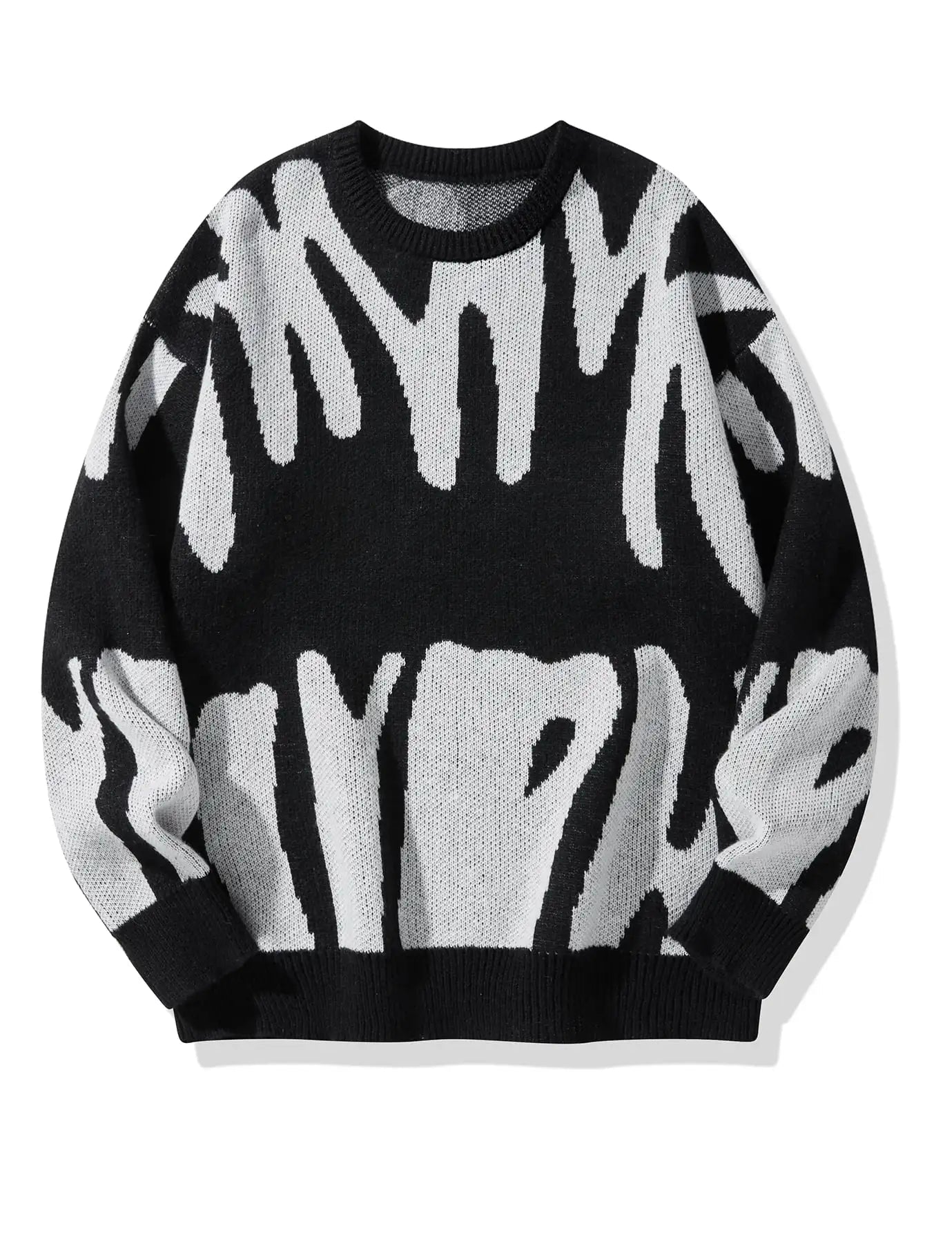 Román | Jersey de invierno con tejido abstracto moderno para hombre