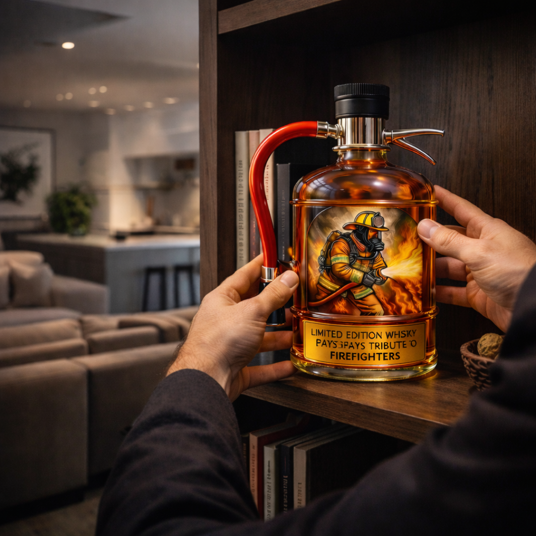 Whiskey Bottles - Fire Extinguisher Edition