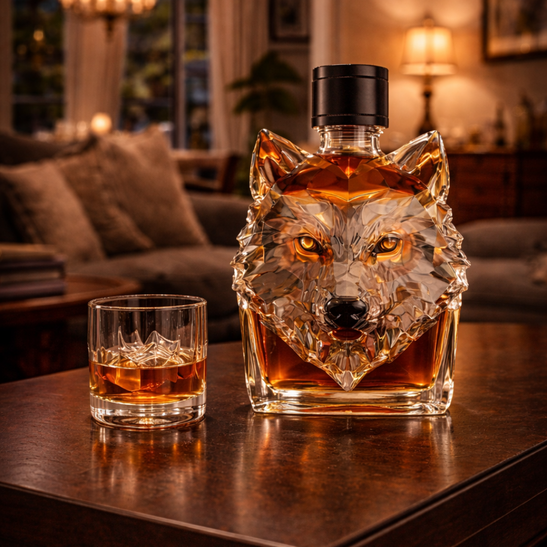 Whiskey Bottles - Wolf Edition