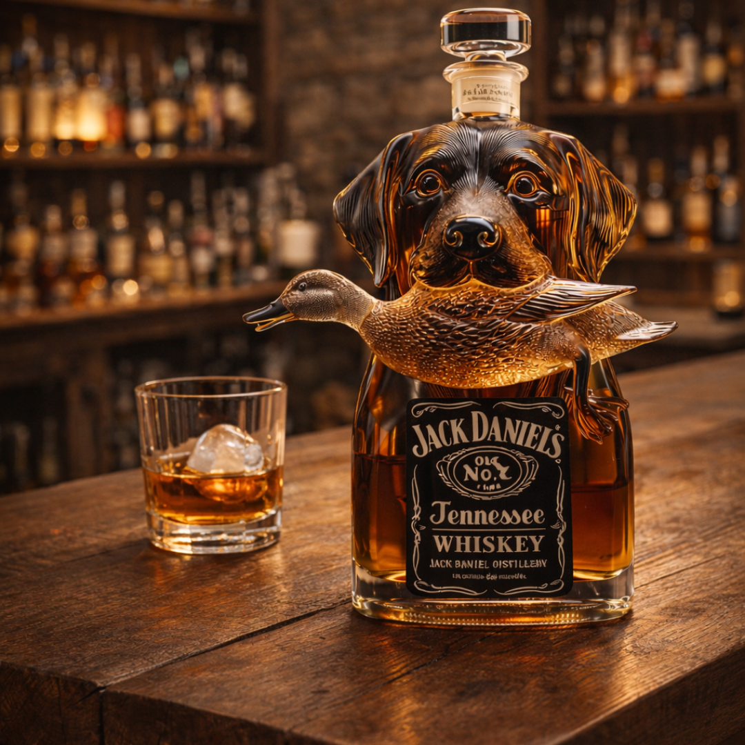 Whiskey Bottle - Hunting Dog