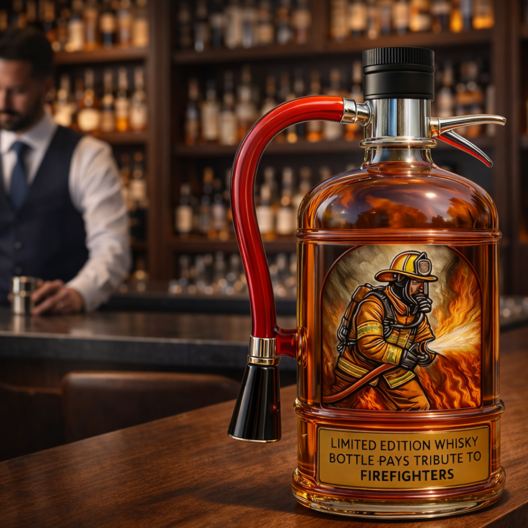 Whiskey Bottles - Fire Extinguisher Edition