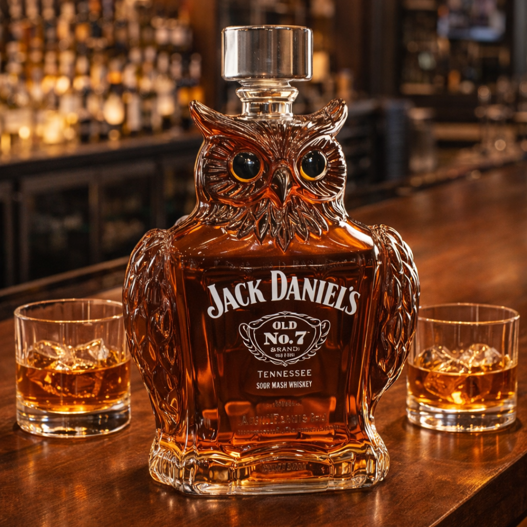 Whiskey Bottles - Owl Edition