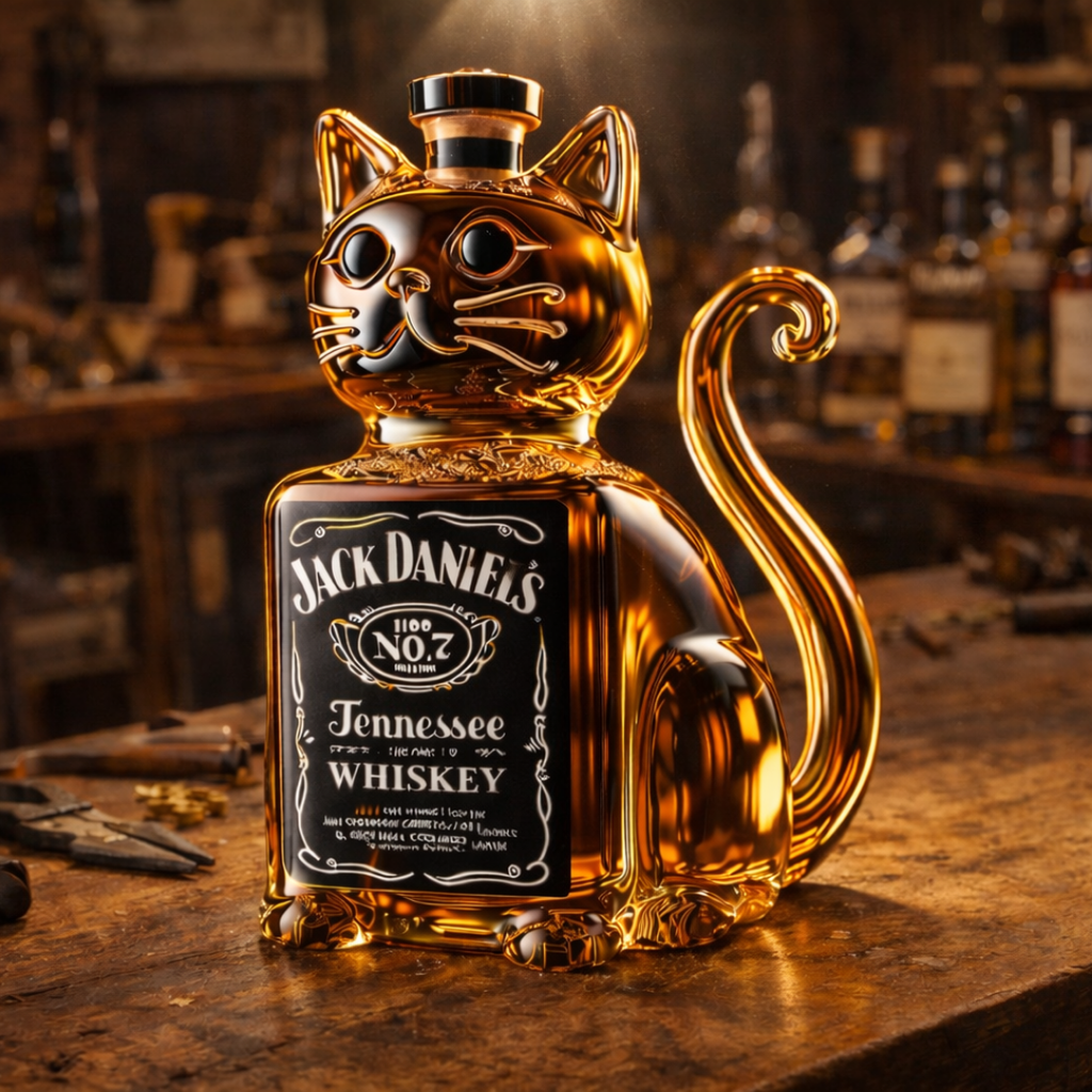 Whiskey Bottles - Cat Edition