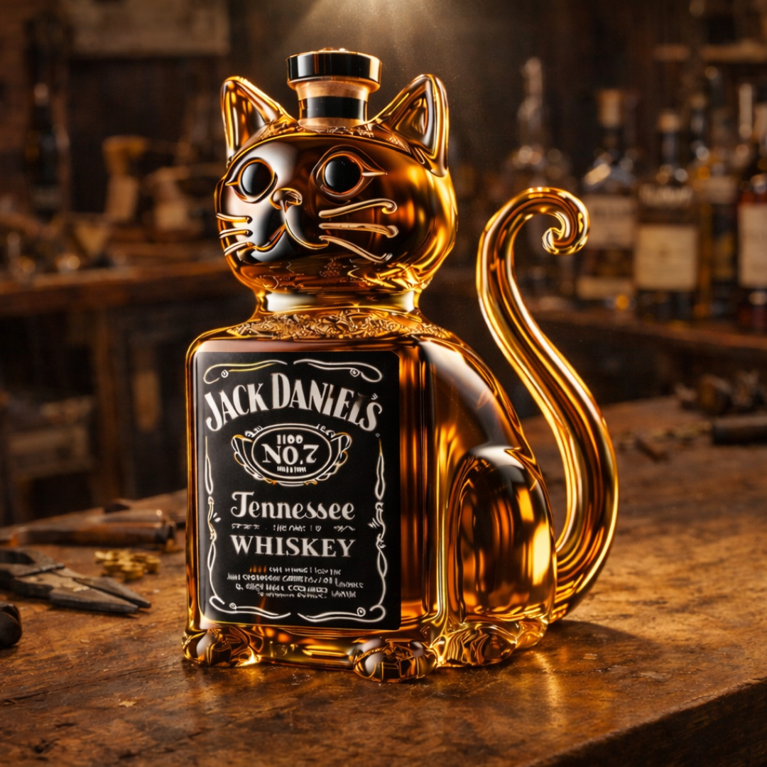 Whiskey Bottles - Cat Edition
