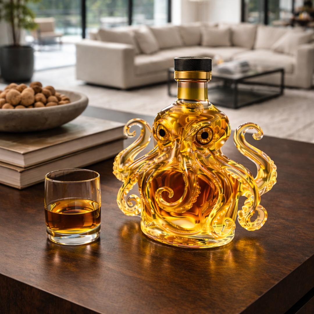 Whiskey Bottles - Octopus Edition