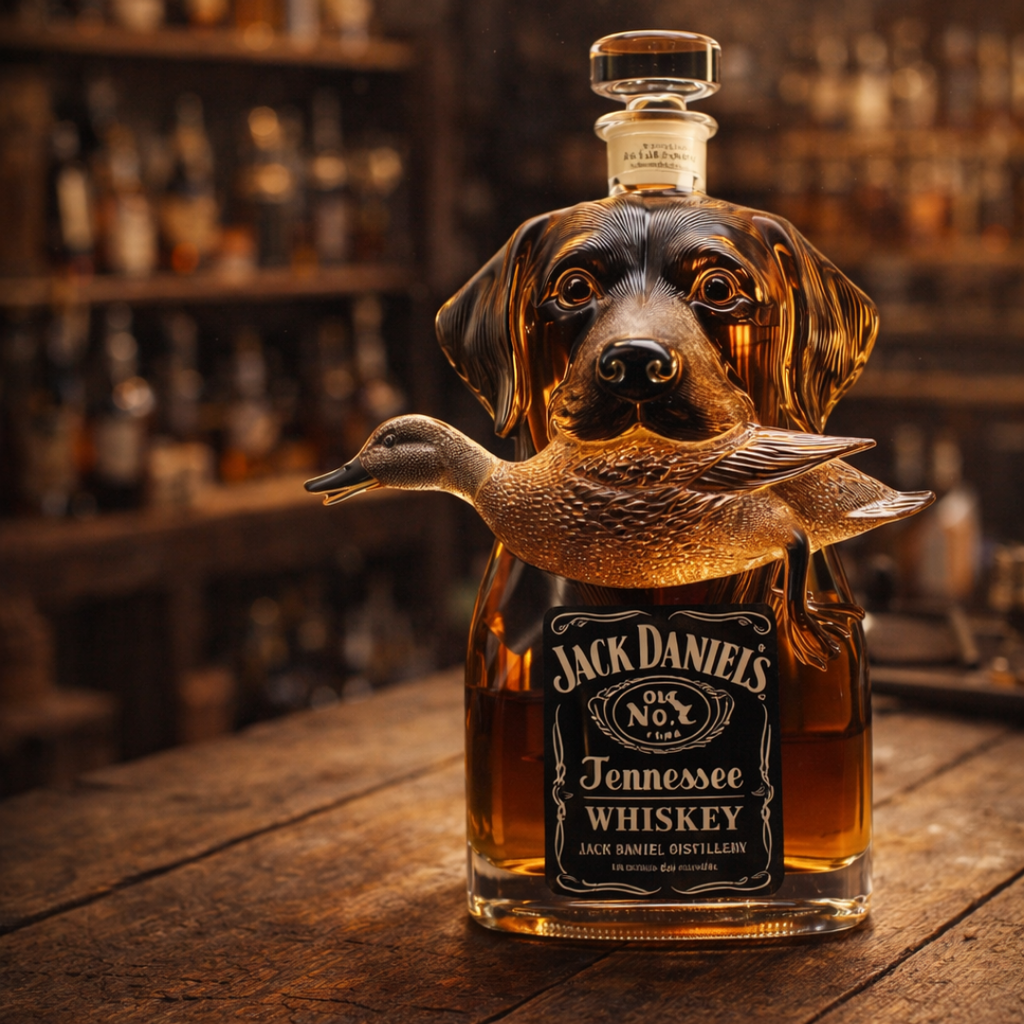 Whiskey Bottle - Hunting Dog