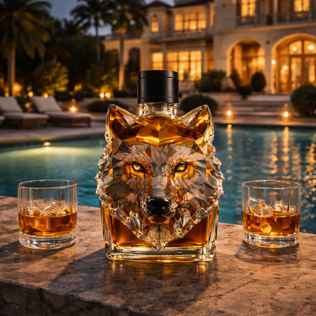 Whiskey Bottles - Wolf Edition