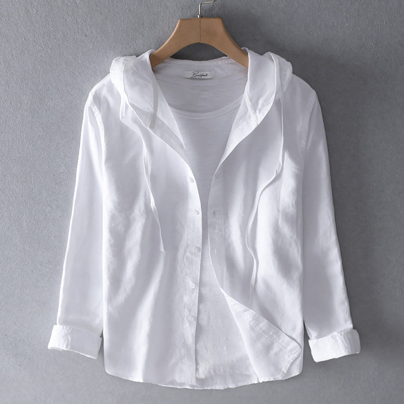 Umbrina | Blusa con capucha para mujer con botones | Ligera
