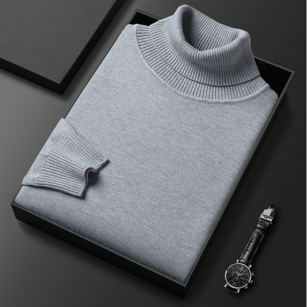 Renan | Jersey casual de cuello alto para hombre primavera
