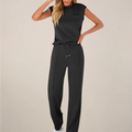 Eulogia | Conjunto de dos piezas de primavera para mujer con pantalón con cordón ajustable