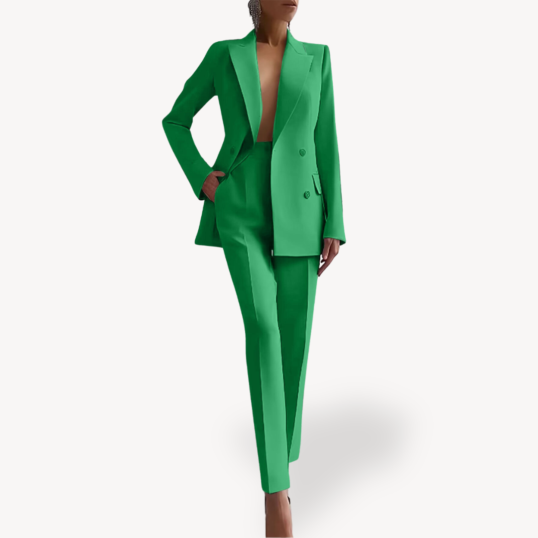 Verena | Conjunto de invierno formal con traje y blazer largo para mujer