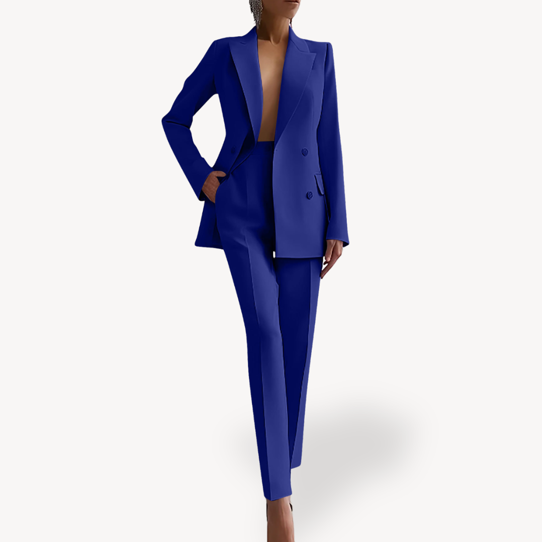 Verena | Conjunto de invierno formal con traje y blazer largo para mujer