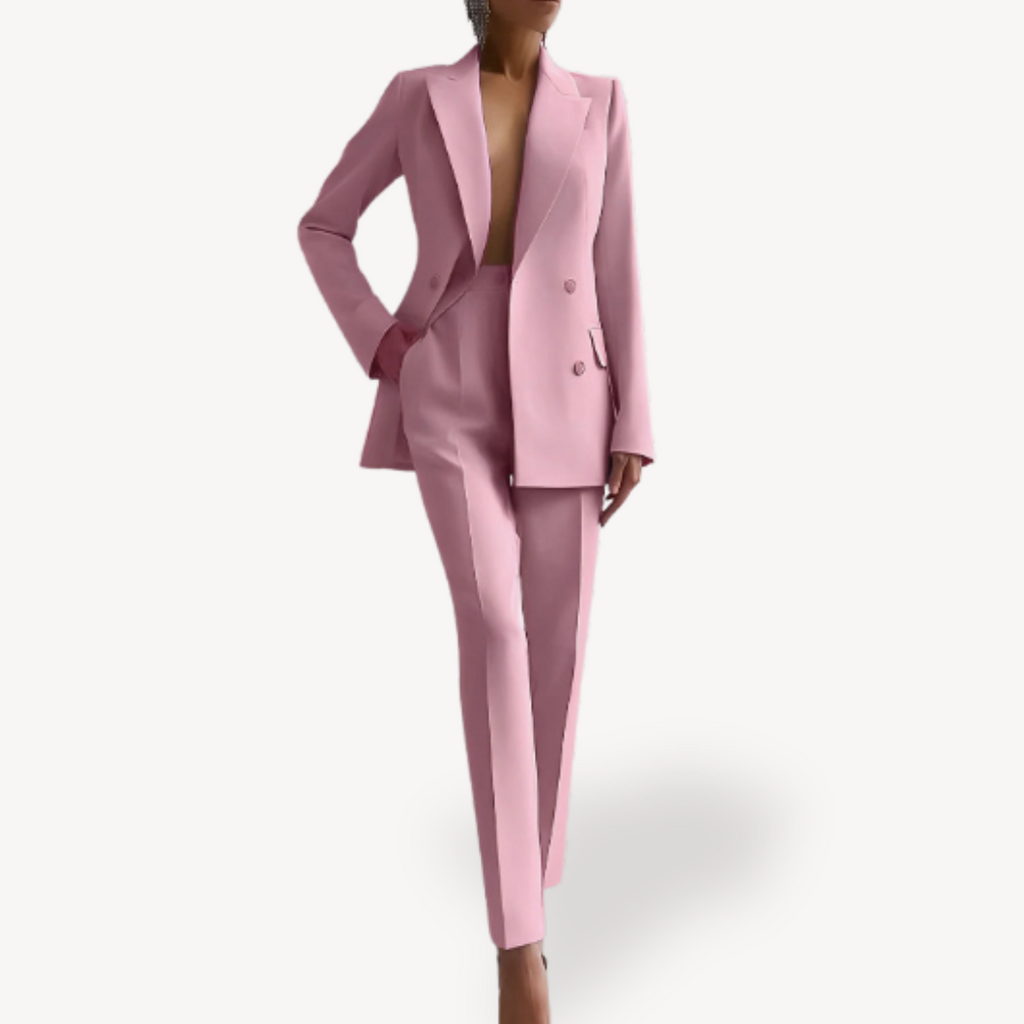 Verena | Conjunto de invierno formal con traje y blazer largo para mujer