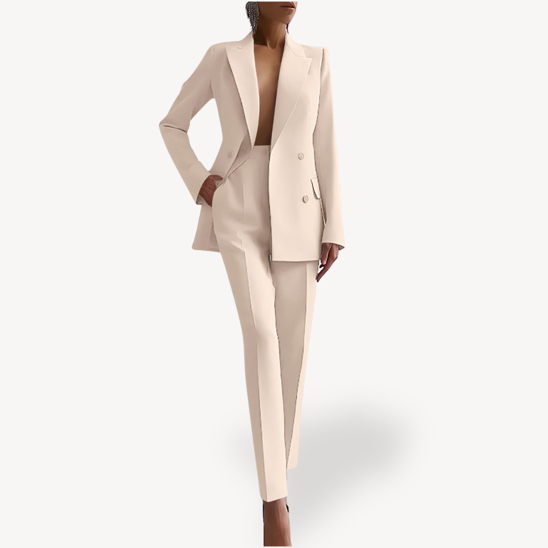 Verena | Conjunto de invierno formal con traje y blazer largo para mujer