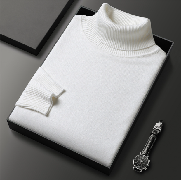 Renan | Jersey casual de cuello alto para hombre primavera