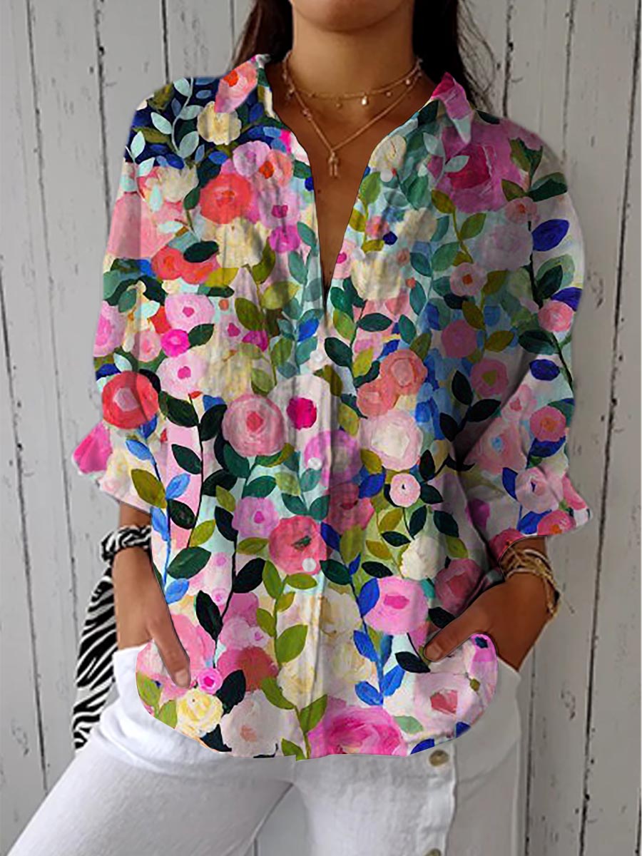Frida | Bloom Canvas Blouse
