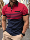 Rayan | Polo de hombre de manga corta a rayas para verano | Fresco