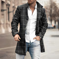 Diego | Abrigo largo con botones de estilo moderno para hombre