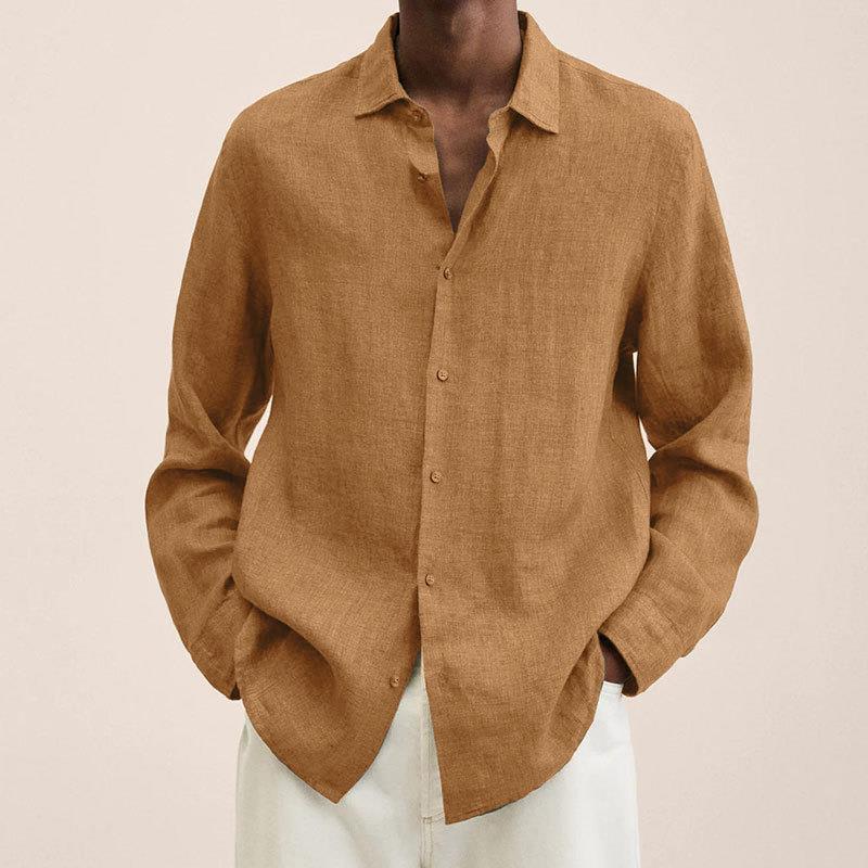Trevian | Camisa para hombre de manga larga con botones y corte clásico