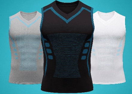 Camiseta De Compresión Masculina – Moldea Torso Y Mejora Postura