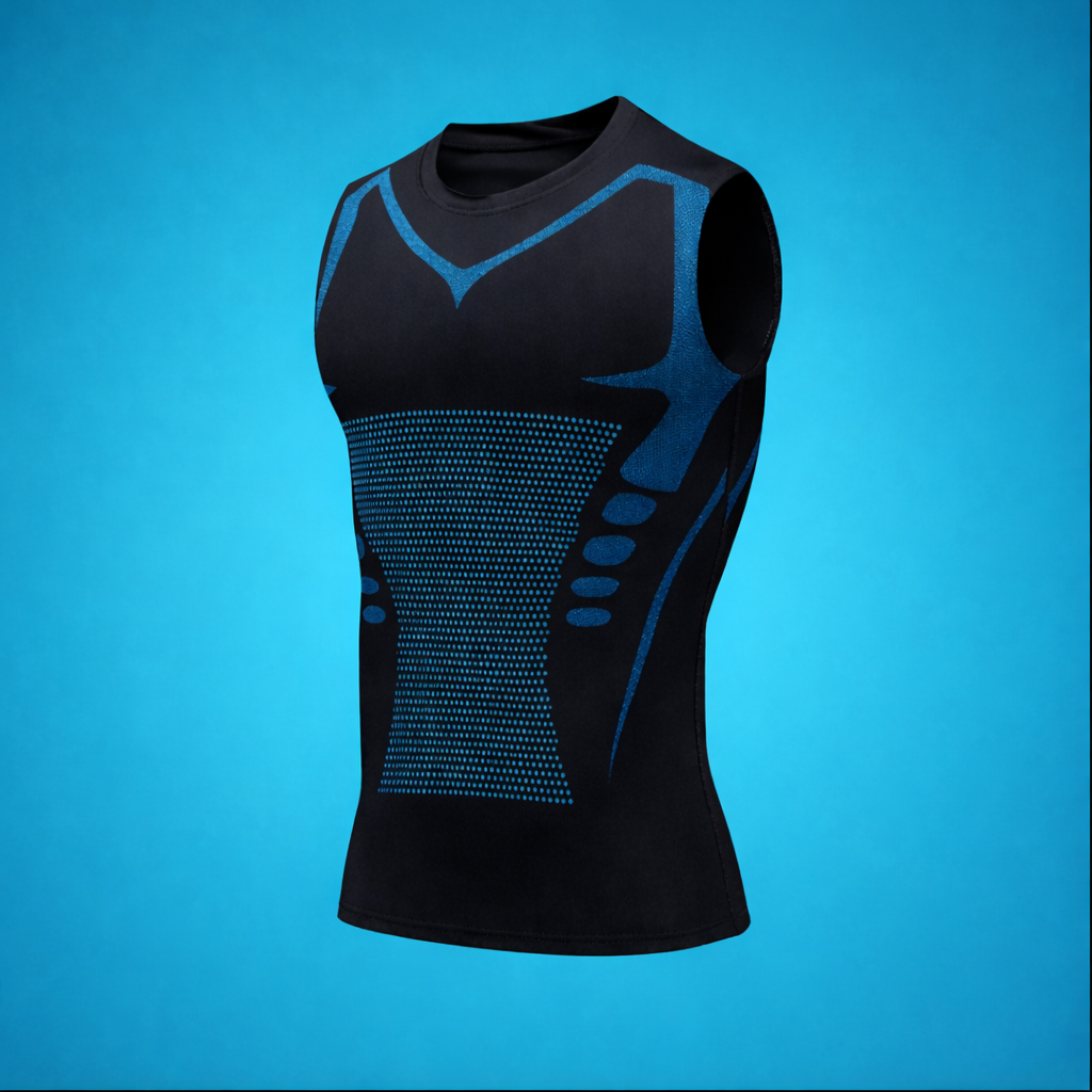 Camiseta De Compresión Masculina – Moldea Torso Y Mejora Postura