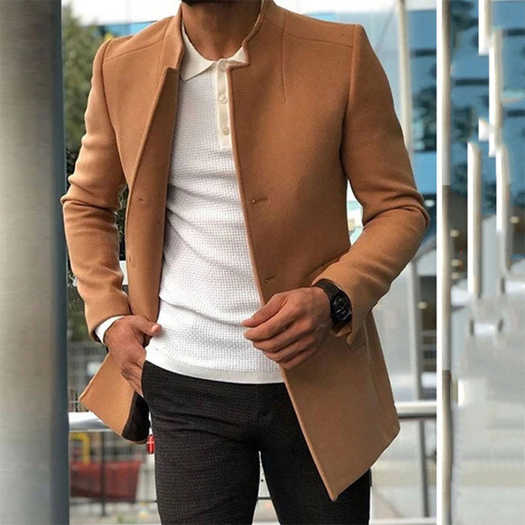 Carlos | Abrigo de invierno elegante de corte slim para hombre