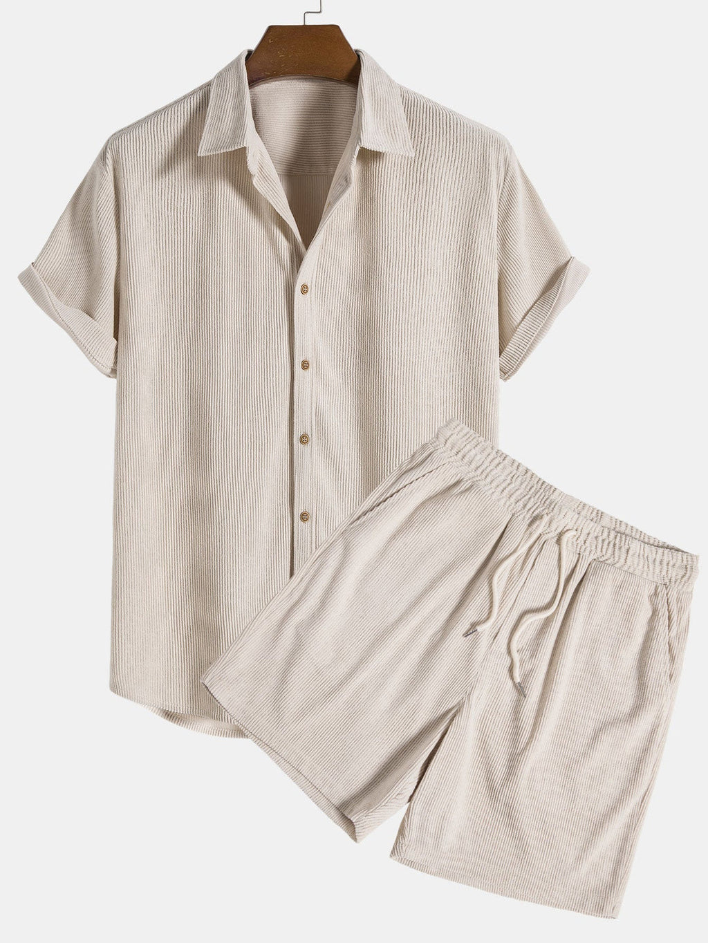 Edgar | Conjunto de verano para hombre con camisa ligera y pantalón corto | Cómodo