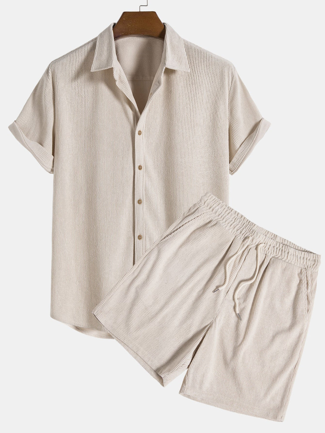 Edgar | Conjunto de verano para hombre con camisa ligera y pantalón corto | Cómodo