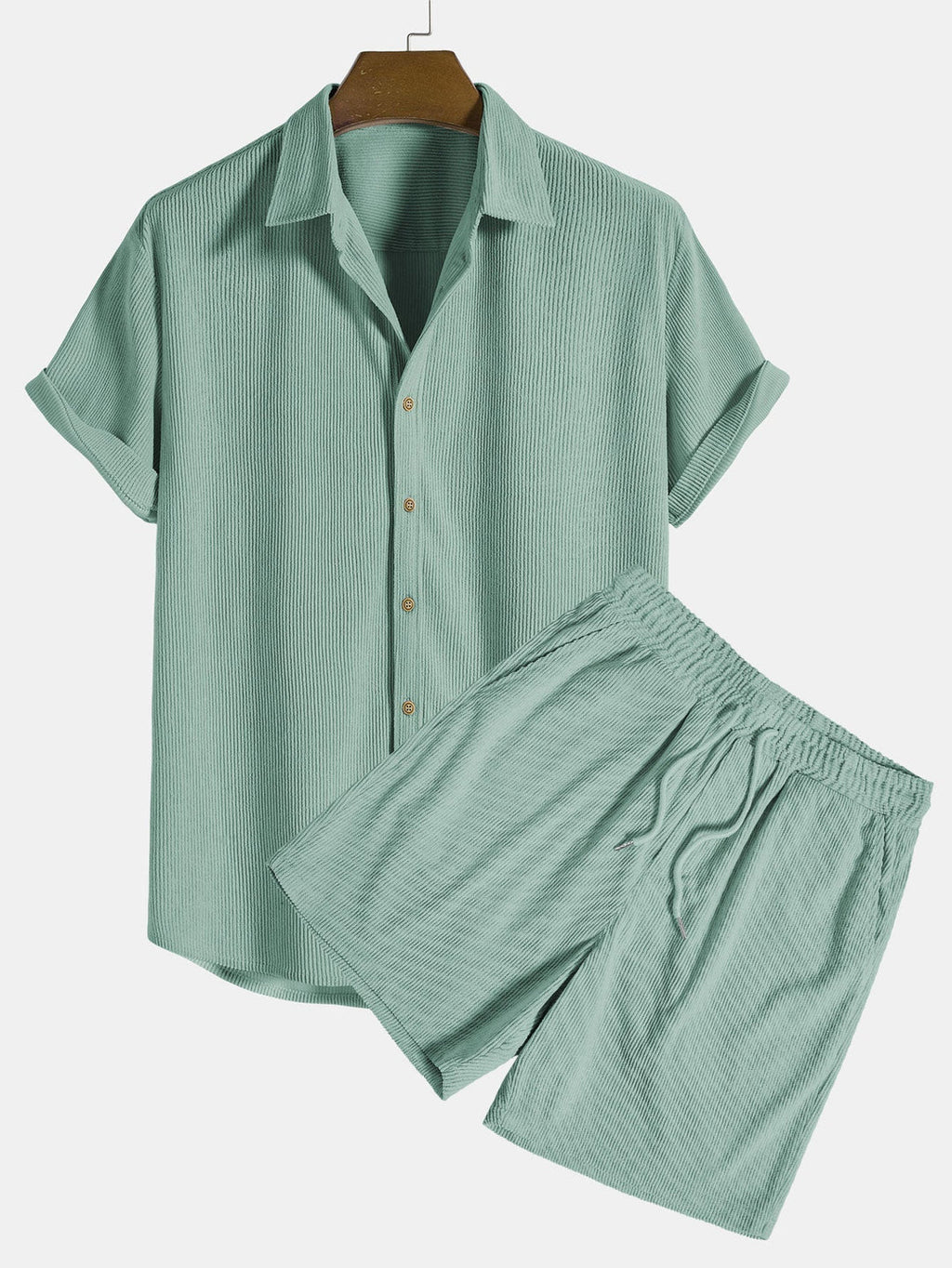 Edgar | Conjunto de verano para hombre con camisa ligera y pantalón corto | Cómodo