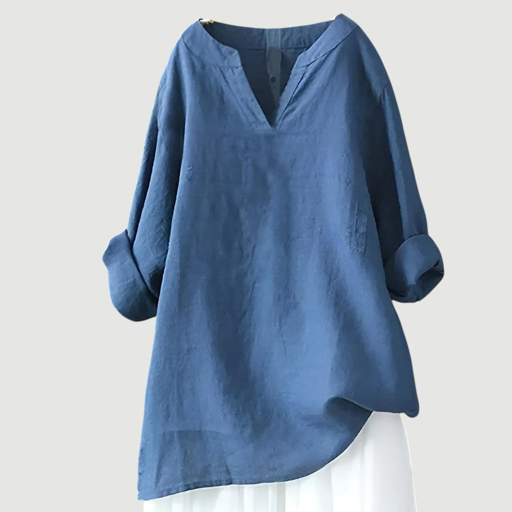 Goretti | Camisa ligera y cómoda con escote en V para mujer