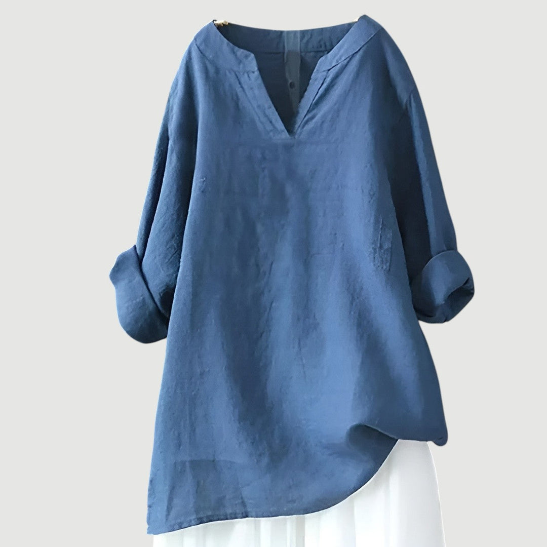 Goretti | Camisa ligera y cómoda con escote en V para mujer