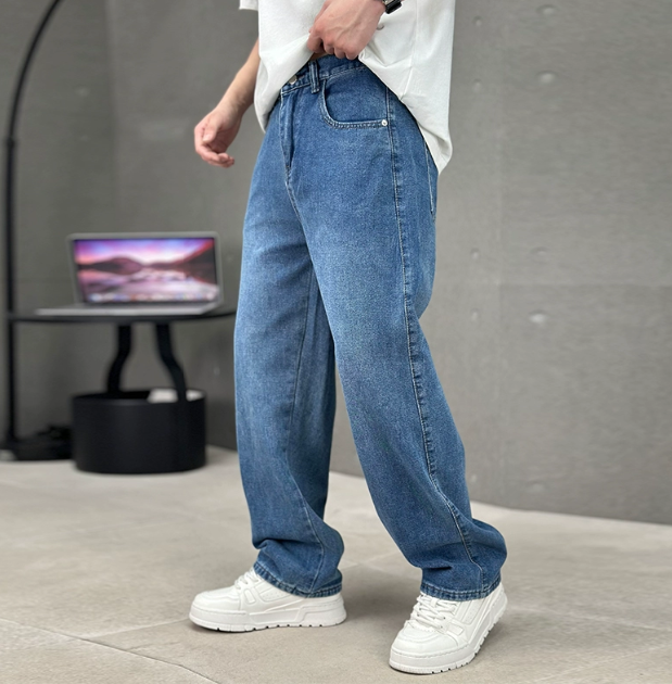 Brenario | Vaqueros de invierno corte recto holgado para hombre