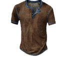 Lynn | Camisa Henley elegante de manga corta para hombre