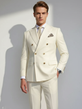 Lucas | Conjunto de traje de primavera para hombre de doble botonadura