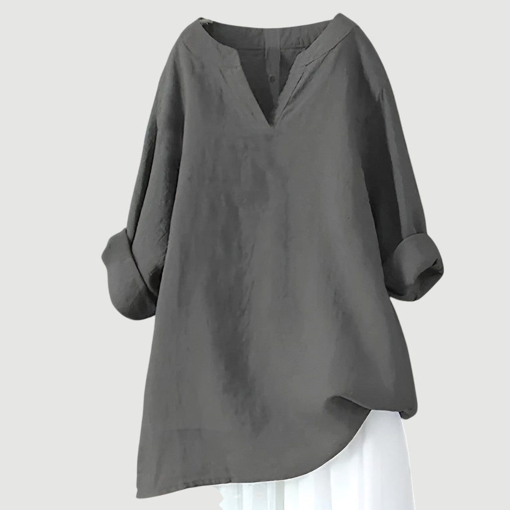 Goretti | Camisa ligera y cómoda con escote en V para mujer