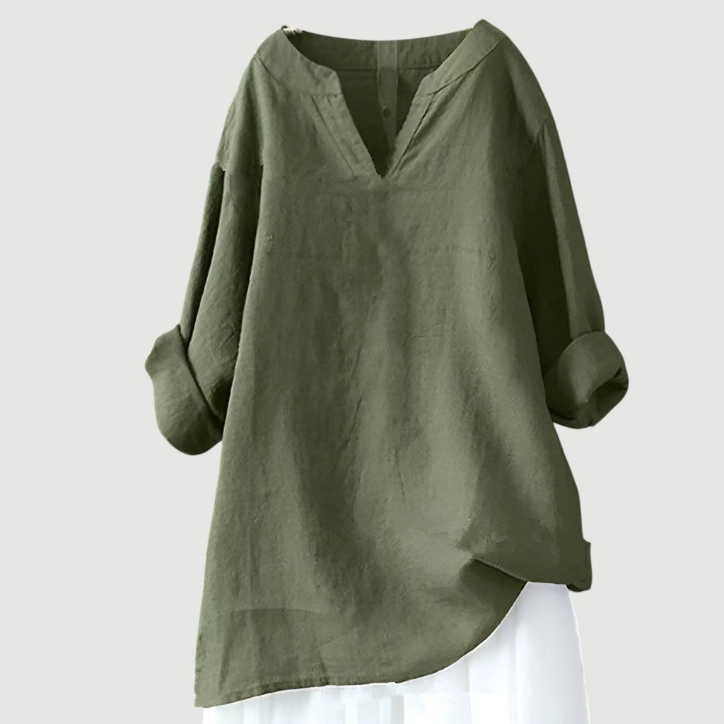 Goretti | Camisa ligera y cómoda con escote en V para mujer
