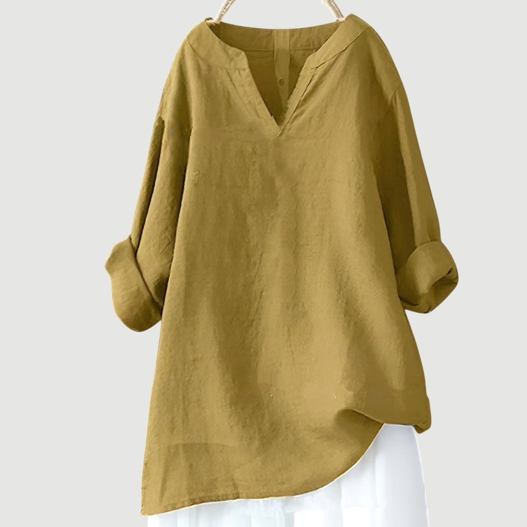 Goretti | Camisa ligera y cómoda con escote en V para mujer