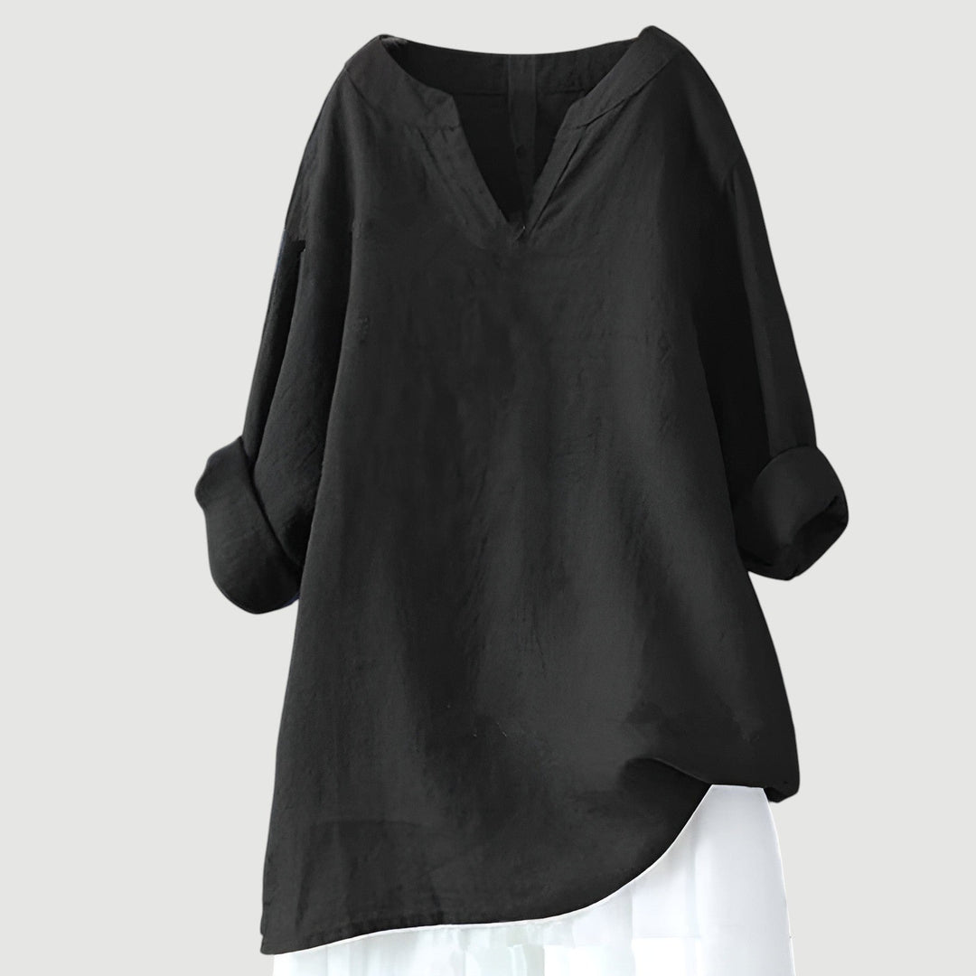 Goretti | Camisa ligera y cómoda con escote en V para mujer