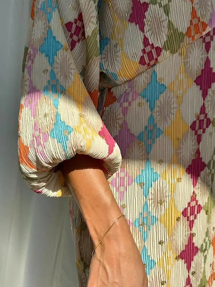 Lina | Conjunto casual de invierno para mujer de dos piezas colorido