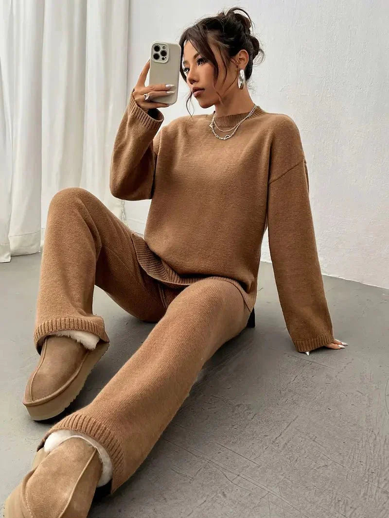 Gualberta | Conjunto primaveral cómodo de corte relajado para mujer