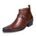 Salvador | Botas de hombre con puntera estrecha y hebilla lateral
